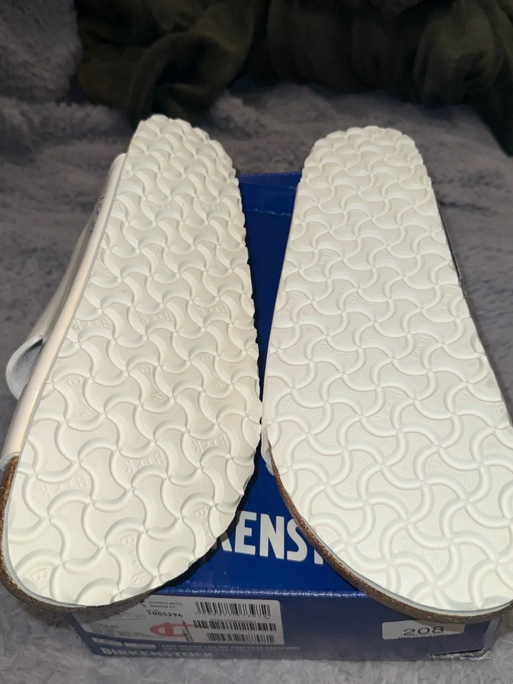 New Birkenstock Arizona Men’s Patent Birko-Flor Finish with Cork Size 13